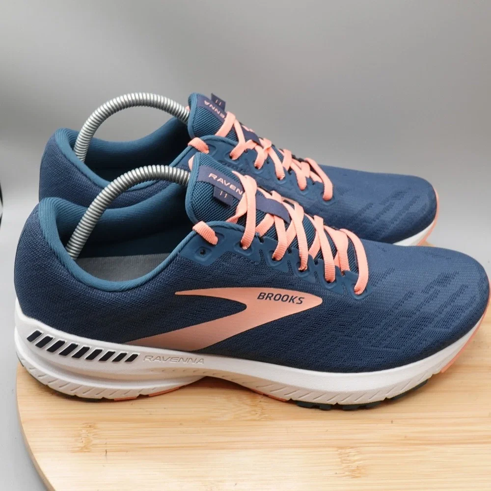 Brooks Shoes Womens 12 Blue Ravenna 11 Running Sneakers 1203181B480